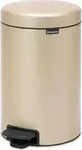 Brabantia M&uuml;lleimer 304446, newIcon, gold, aus Metall, 12 Liter