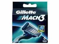 Gillette Rasierklingen Mach3, für Herrenrasierer, 3-fach Klinge, 6 Stück,