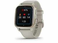 Garmin Smartwatch Venu Sq 2 Music GPS, 40 mm, NFC, grau, Cremegold