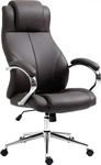 CLP B&uuml;rostuhl Salford, 314907, braun, Echt Leder, belastbar bis 136 kg