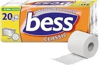 bess Toilettenpapier Classic, 3-lagig, 20 Rollen, 180 Blatt pro Rolle