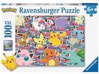 Ravensburger Puzzle 13338, Pokemon, Bereit zu kämpfen, ab 6 Jahre, 100 XXL-Teile
