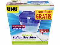 UHU Luftentfeuchter Original Air Max + Nachfüller, Granulat, 2x 450g, ca. 0,5 Liter