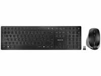 Cherry Tastatur DW 9500 Slim JD-9500DE-2, mit Funkmaus, USB / Bluetooth, schwarz