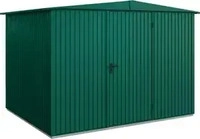 H&ouml;rmann Ger&auml;teschuppen EcoStar Trend-S, 7,56 m&sup2;, Typ 3, moosgr&uuml;n, 323 x 247 cm,