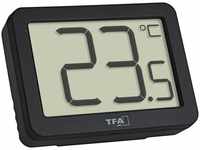 TFA Thermometer 30.1065.01, innen, digital, schwarz