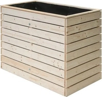 Westmann Hochbeet Asket L, aus Fichtenholz, 130 x 70 x 90 cm, 819 Liter, natur
