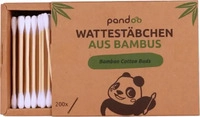 pandoo Wattest&auml;bchen Bio-Bambus, 7,5cm, &Oslash; 4mm aus Bio-Baumwolle, nachhaltig, 200