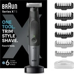 Braun Barttrimmer Series XT5, XT5300 Face & Body, 5 Schnittstufen, mit 6 Aufs&auml;tzen