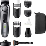 Braun Barttrimmer Series 7, BT7420, silber, 40 Schnittstufen, mit 5 Aufs&auml;tzen und