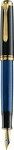 Pelikan F&uuml;ller Souver&auml;n M800, Feder B, schwarz/blau,18-Karat Bicolor-Goldfeder