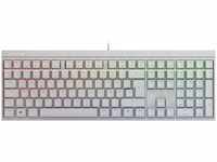 CHERRY Tastatur MX 2.0S, MX Brown Switch, weiß, mit RGB-Beleuchtung und...