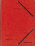 Herlitz Eckspanner 10843902 easy orga, A4, Karton, rot, 3 Einschlagklappen