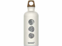 SIGG Trinkflasche Traveller MyPlanet Forward, 0,6 Liter, Aluminium, weiß
