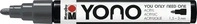 Marabu Acrylstifte 12400103079 YONO Marker, dunkelgrau, Rundspitze 1,5-3mm