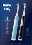 Oral-B Elektrische-Zahnb&uuml;rste Pro Series 1 Duo, Cross Action, 3 Putzmodi, mit 2