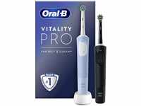 Oral-B Elektrische-Zahnbürste Vitality Pro, Duo, Protect X Clean, 3 Putzmodi, mit 2