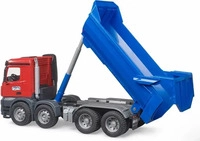 bruder 03621 Baustellenfahrzeug MB Arocs Halfpipe Kipp LKW, Muldenkipper, Ma&szlig;stab