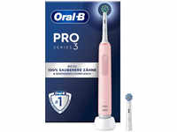 Oral-B Elektrische-Zahnbürste Pro 3 3000, pink, Cross Action, 3 Putzmodi, mit 2