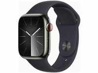 Apple Smartwatch Watch Series 9 iOS GPS Cellular, 41 mm, S/M, NFC, EKG Edelstahl