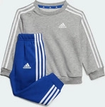 Adidas IJ6338-0004, Adidas Essentials 3-Streifen Kids Jogginganzug Medium Grey