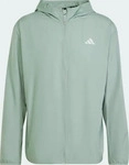 Adidas JD2331-0003, Adidas Run It Laufjacke Silver Green M&auml;nner