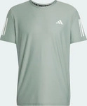 Adidas JC9793-0005, Adidas Own the Run T-Shirt Silver Green M&auml;nner