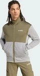 Adidas IW4212-0005, Adidas TERREX Multi Light Fleecejacke Charcoal Solid Grey / Olive