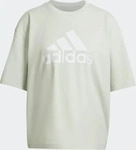 Adidas HK0508-0009, Adidas Future Icons Badge of Sport T-Shirt Linen Green Frauen
