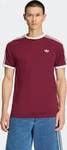 Adidas KQ9639-0001, Adidas T-Shirt, 3-Streifen Maroon / Off White M&auml;nner
