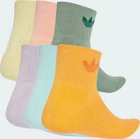 Adidas JJ1835-0002, Adidas Mid Ankle Socken, 6 Paar Silver Green / Glow Pink /...