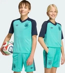 Adidas JZ4580-0004, Adidas Deutschland 26 Pre-Match Kids Ausw&auml;rtstrikot Flash Aqua