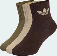 Adidas KC7919-0005, Adidas MID ANKLE SOCKEN F&Uuml;R KINDER, 3ER-PACK Stone Khaki / Olive