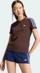 Adidas KU8194-0003, Adidas 3-STREIFEN T-SHIRT, SCHMAL GESCHNITTEN Aurora Coffee /