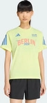 Adidas HZ9486-0004, Adidas BMW BERLIN-MARATHON 2026 EVENT T-SHIRT Frozen Lemon Frauen