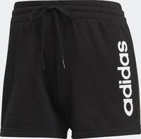 Adidas GM5524-0002, Adidas Essentials Slim Logo Shorts Black / White Frauen