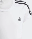 Adidas HM4471-0007, Adidas Designed 2 Move 3-Streifen T-Shirt White / Black Kinder