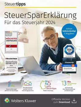 Steuertipps SteuerSparErkl&auml;rung 2025 Selbstst&auml;ndige (PKC)
