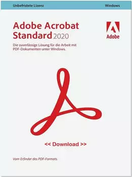 Adobe Acrobat Standard 2020 Dauerlizenz, 1 Benutzer, Windows (65310995)