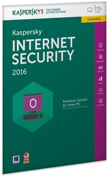Kaspersky Internet Security 2016 Upgrade (3 User) (1 Jahr) (DE) (Win) (FFP)