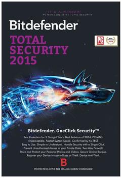 Bitdefender Total Security 2015 (1 User) (1 Jahr) (DE) (Win) (ESD)