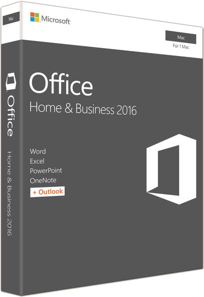 Microsoft Office 2016 Home and Business (Multi) (Mac) (ESD)