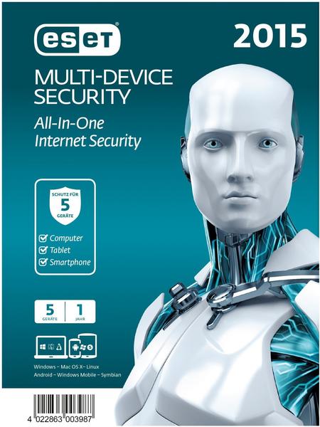 ESET Multi Device Security 2015 (5 Geräte) (1 Jahr) (Box)