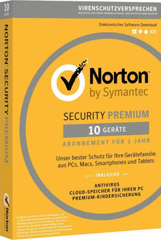 NortonLifeLock Norton Security Premium 3.0 10 Geräte ESD DE Win Mac Android iOS