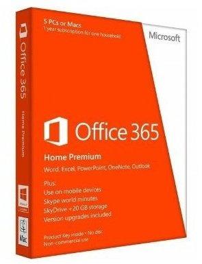 Microsoft Office 365 Home Premium 5 User PKC PT Win Mac