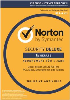 NortonLifeLock Norton Security Deluxe 3.0 (5 Geräte) (1 Jahr) (ESD)