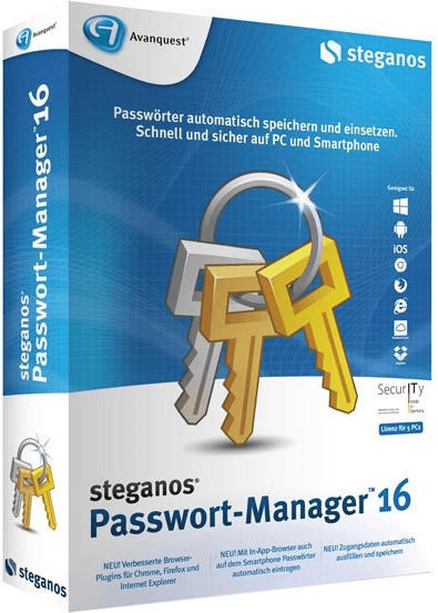 Avanquest Steganos Passwort Manager 16