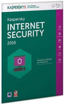 Kaspersky Internet Security 2016 (5 User) (1 Jahr) (DE) (Win) (FFP)