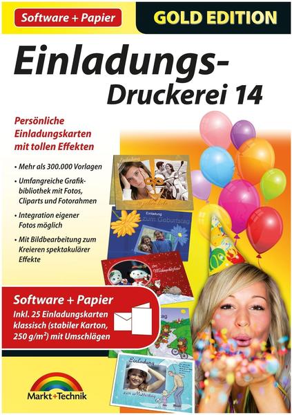 Markt + Technik Einladungs Druckerei 14 mit Papier