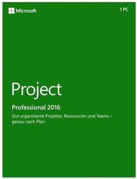Microsoft Project 2016 Professional (DE) (Win) (PKC)